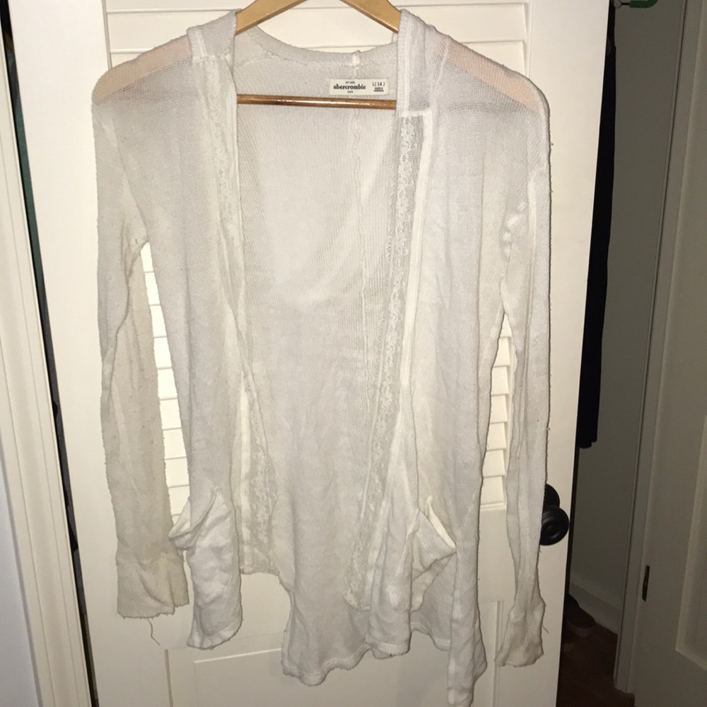White lightweight cardigan